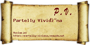 Partelly Viviána névjegykártya